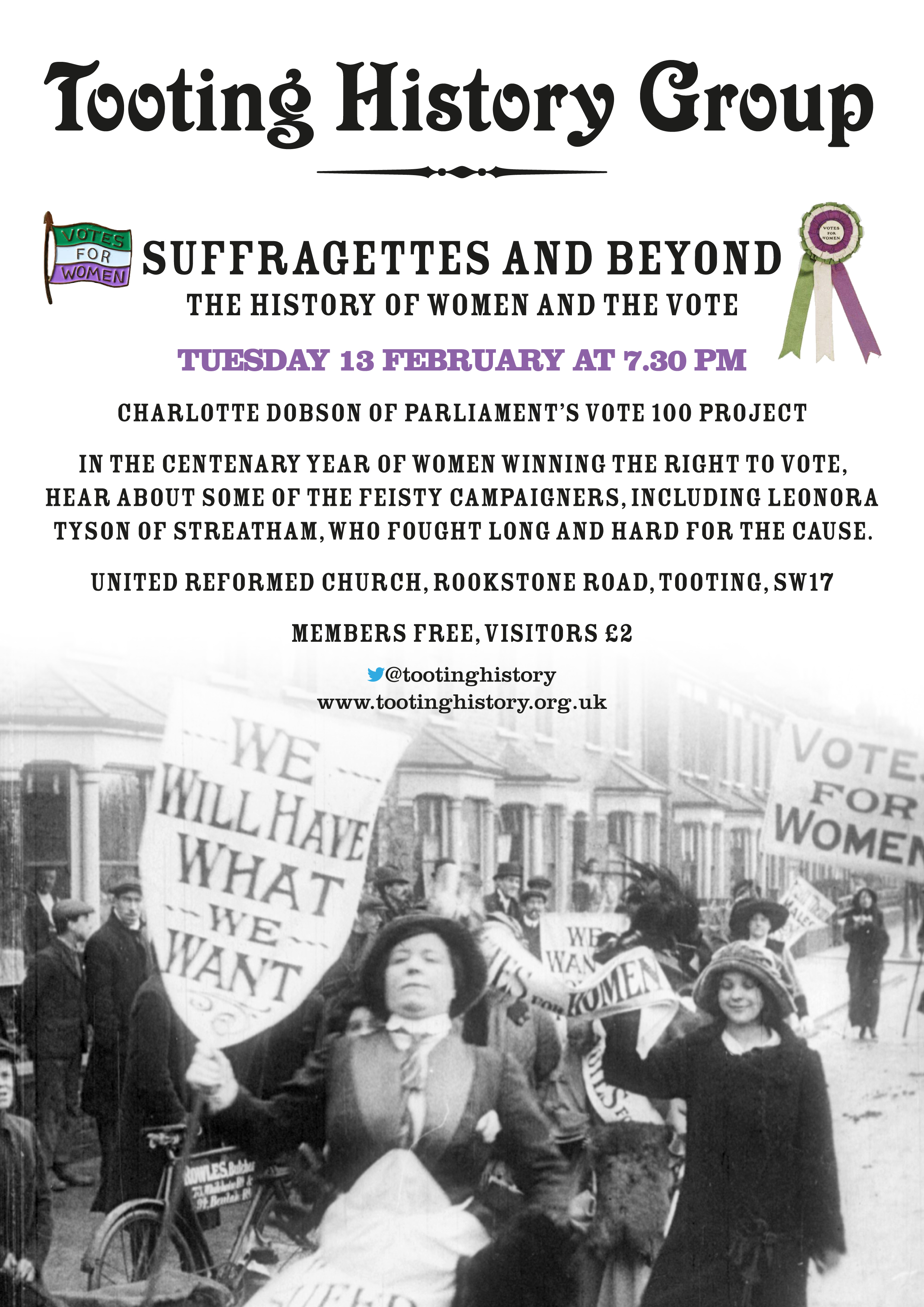 Poster advertising February Meeting