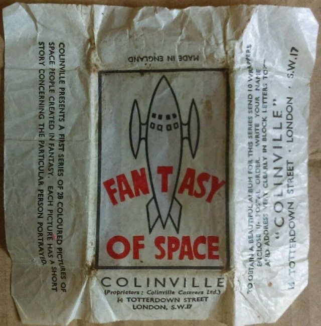 A wrapper for Fantasy of Space from Colinville of Totterdown Street, Tooting