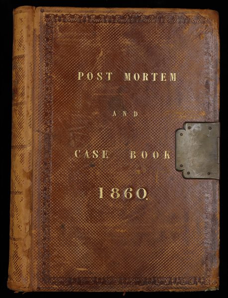 Picture of a Post Mortem Case Book From 1860